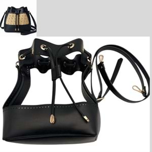 Çanta Aksesuar Torba Model Çanta Yapım Aparatı Siyah Renk Light Gold Metalli