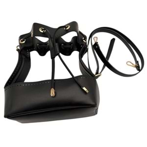 Çanta Aksesuar Torba Model Çanta Yapım Aparatı Siyah Renk Light Gold Metalli