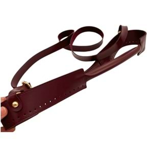 Çanta Aksesuar Tutma Saplı Model Çanta Yapım Aparatı Bordo Renk Light Gold Metalli