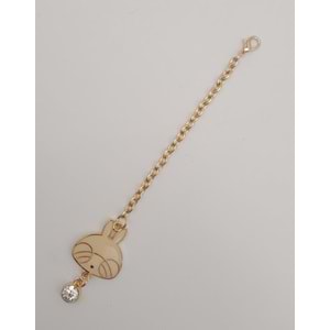 Çanta Aksesuar Light Gold Kitty Sarkaç Süs Bej Renk