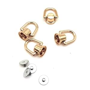Çanta Aksesuar Light Gold Vidalı Askı Büyük Boy 4 Adet