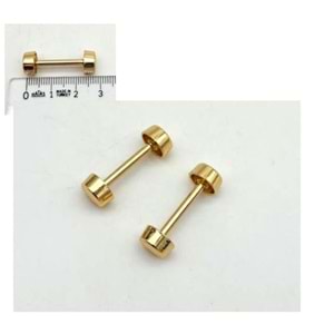 Çanta Aksesuar 3 Cm Vidalı Böce Light Golden Renk (Halter) 2 Adet