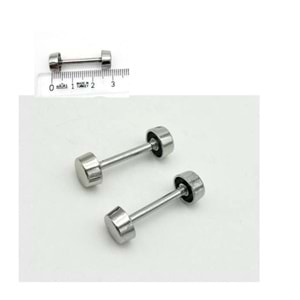Çanta Aksesuar 3 Cm Vidalı Böce Silvery Renk (Halter) 2 Adet