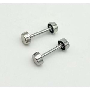 Çanta Aksesuar 3 Cm Vidalı Böce Silvery Renk (Halter) 2 Adet