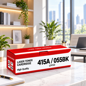 415A / Crg-055BK Çipsiz Siyah Muadil Toner 2.400 Baskı