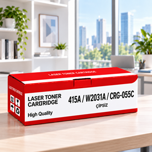 415A / Crg-055C Çipsiz Mavi Muadil Toner 2.100 Baskı