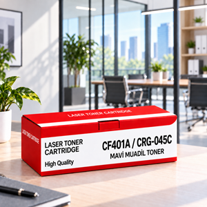 Cf401A / Crg-045C Mavi Muadil Toner 1.300 Baskı