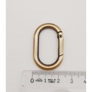 Çanta Aksesuar Antik 3 cm Ovalize Yaylı Halka 1 Adet