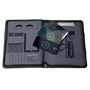 KURTBOĞAZI 8.000 MAH WIRELESS POWERBANK ORGANİZER ÇANTA