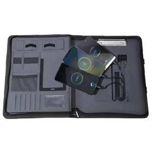 KURTBOĞAZI 8.000 MAH WIRELESS POWERBANK ORGANİZER ÇANTA