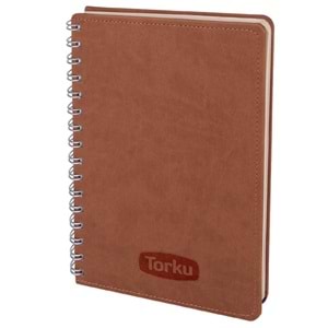 BATIKENT KAHVERENGİ SPİRALLİ TARİHSİZ DEFTER (15X21 CM)
