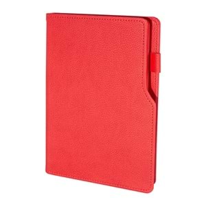 BAHÇELİEVLER KIRMIZI TARİHSİZ DEFTER (14,5X21 CM)