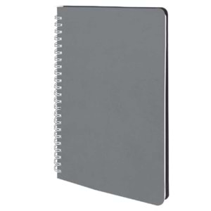 AKYURT GRİ SPİRALLİ TARİHSİZ DEFTER (13X21 CM)