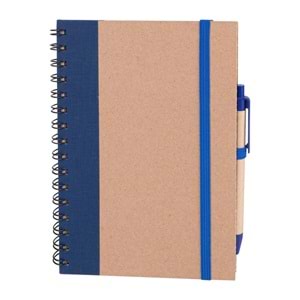 PURSAKLAR LACİVERT SPİRALLİ TARİHSİZ DEFTER (15X21 CM)