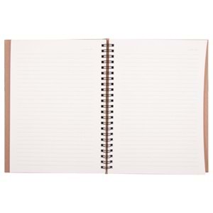 BASINEVLERİ KRAFT SPİRALLİ TARİHSİZ DEFTER (15X21 CM)