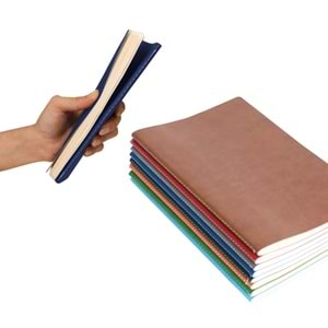SIHHİYE SİYAH TERZİ DİKİŞLİ DEFTER (13X21 CM)