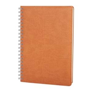 SUBAYEVLERİ KAHVERENGİ SPİRALLİ TARİHLİ HAFTALIK AJANDA (20x28 CM)