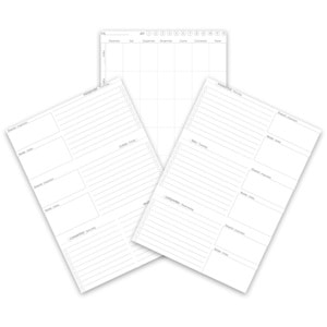 KOLEJ SİYAH SPİRALLİ HAFTALIK PLANLAYICI (20x28 CM)