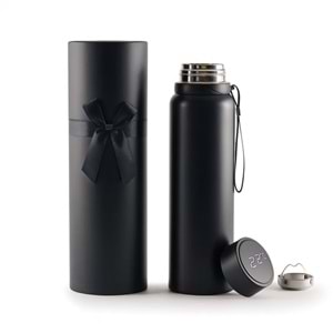 GÖYNÜK SİYAH 1000 ML DERECELİ TERMOS