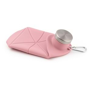 AYDENİZ PEMBE 700 ML KATLANABİLİR SİLİKON MATARA