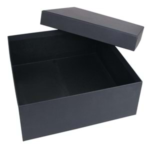 SEDİR SİYAH GEÇME KAPAK KUTU (30X30X10 CM)