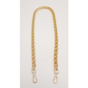 Çanta Aksesuar 60 cm Light Gold Renk Kancalı Çift Halkalı Çanta Zinciri
