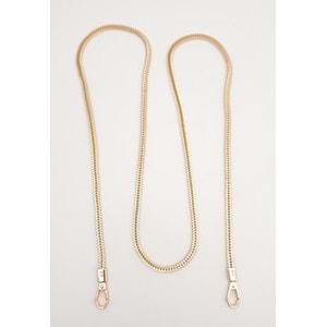 Çanta Aksesuar 125 cm Light Gold Renk Kancalı Çanta Zinciri