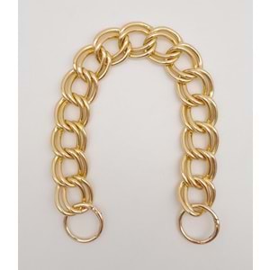 Çanta Aksesuar 38 cm Çift Halkalı Light Gold Renk Zincir
