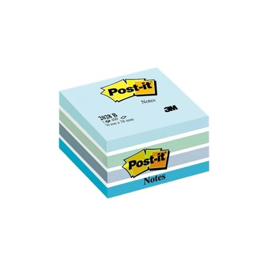 Post-it Yapışkanlı Not Kağıdı Küp 450 YP 76x76 Mavi 2028-B