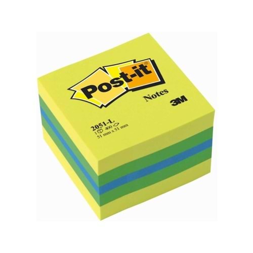 Post-it Yapışkanlı Not Kağıdı Mini Küp Sarı Tonlari 400 YP 2051-L