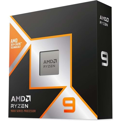 AMD Ryzen 9 9950X3D BOX 5.7GHz 16 Çekirdek 128MB Önbellek AM5 4nm Kutulu İşlemci