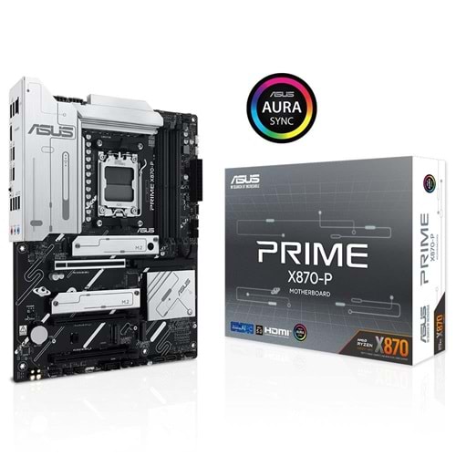 Asus Prime X870-P 8000MHz(OC) DDR5 Soket AM5 M.2 HDMI ATX Anakart