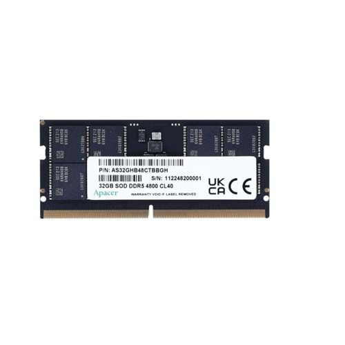 Apacer 16GB DDR5 4800Mhz CL40 1.1V FS.16G2A.PTH Notebook Ram