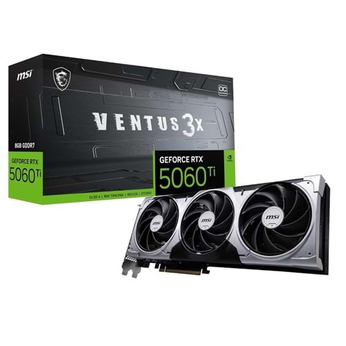 Msi RTX5060TI 8G Ventus 3X OC G506T-8V3C 128 Bit GDDR7 8 GB DX12 (3xdp 1xhdmi) Ekran Kartı