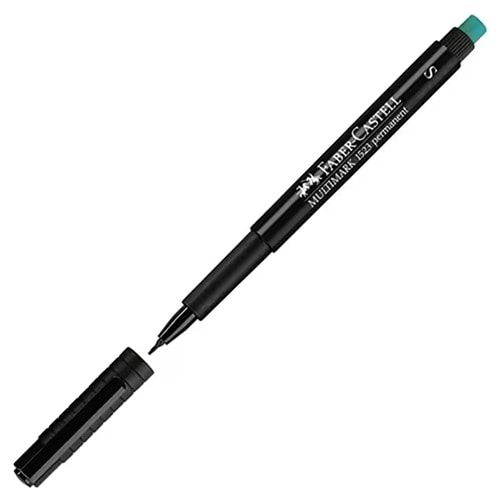 Faber-Castell Asetat Kalemi Permanent S Seri Siyah 15 23 99 (1 Adet)