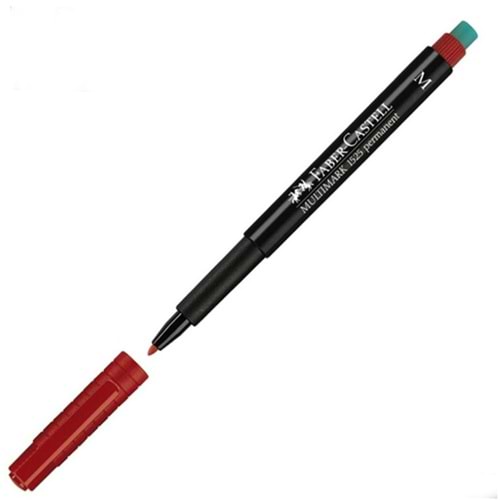 Faber-Castell Asetat Kalemi Permanent M Seri Kırmızı 15 25 21 (1 Adet)