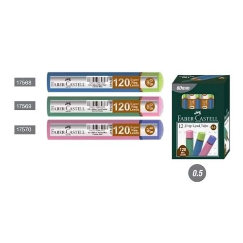 Faber-Castell Min Grip Soft T,kombo,Yeşil/Pembe 0.5 (1 Adet)