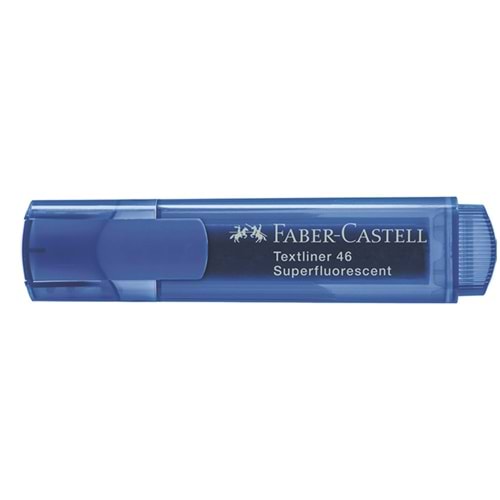 Faber-Castell Fosforlu Kalem 1546 Şeffaf Gövde Mavi 5030154652000