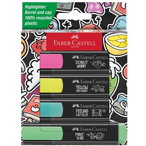 Faber Fosforlu Kalem Graffiti Textliner 4 Lü 46