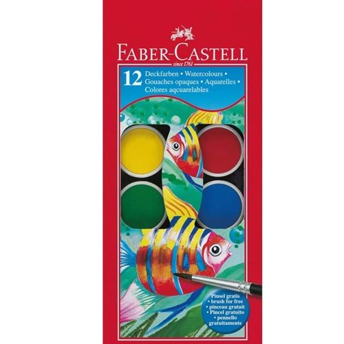 Faber-Castell Sulu Boya Küçük Boy 12 Renk 5292125011