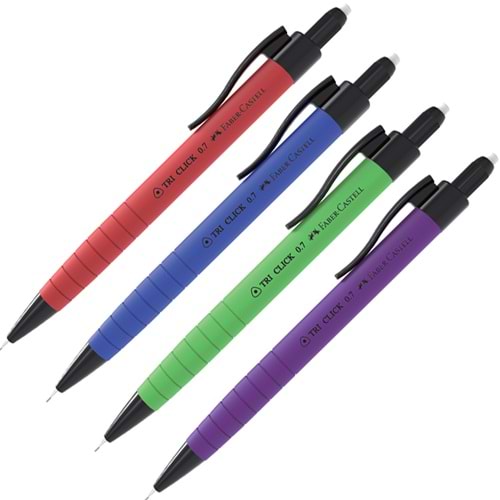 Faber-Castell Versatil Kalem Tri-click Rubberized 0.7 MM 10 Lu