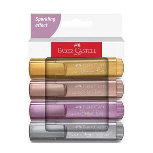 Faber-Castell Bls Fosforlu K 46 Metalik Renk 4 Lü Kart