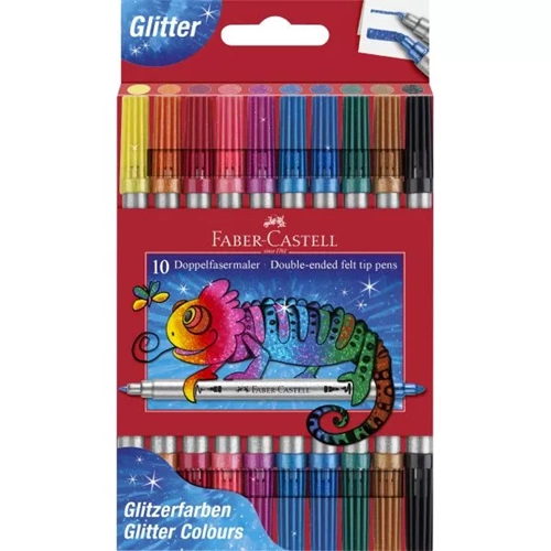 Faber-Castell Keçeli Kalem Seti Simli Çift Uçlu 1 5062151107000