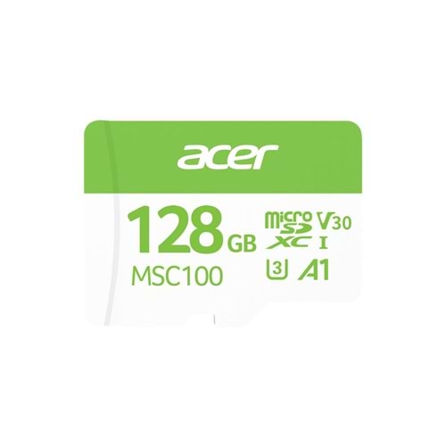 Acer MSC100 128GB microSD U3 V30 A1 Aksiyon Kamera & Güvenlik Kamerası Uyumlu