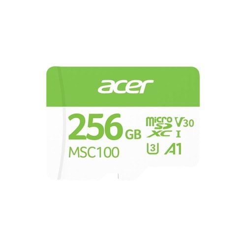 Acer MSC100 256GB microSD U3 V30 A1 Aksiyon Kamera & Güvenlik Kamerası Uyumlu