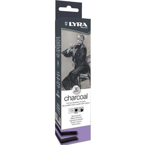Lyra Charcoals Medium 15 Pcs Carton Box
