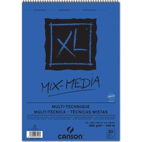 Canson Çok Amaçlı Çizim Defteri Spp CanXL Mix Media 30S A3 300 GR