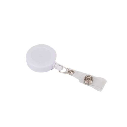3A Yoyo Klipsli Plastik Yuvarlak Beyaz 1429 (1 Adet)