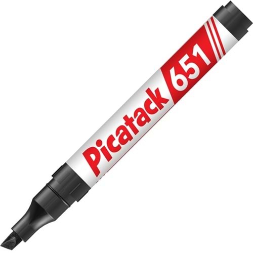 Picatack Permanent Marker 1-5 MM Kesik Uç Siyah 651 (1 Adet)