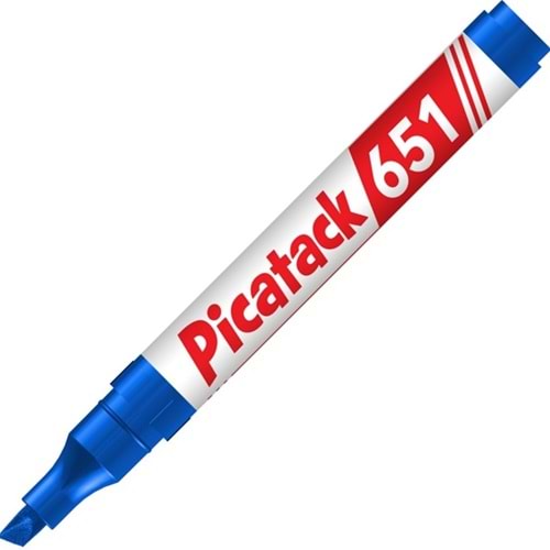 Picatack Permanent Marker 1-5 MM Kesik Uç Mavi 651 (1 Adet)